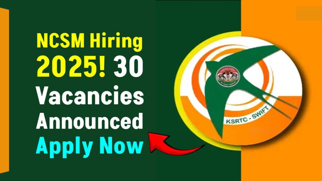 NCSM Recruitment 2025: Exciting Technical Jobs Announced – Check Eligibility and Application Details 1 NCSM Recruitment 2025: Exciting Technical Jobs Announced – Check Eligibility and Application Details