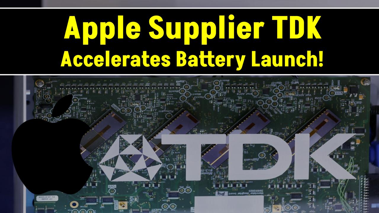 Apple Supplier TDK Accelerates Battery Launch: Check What It Means for Next-Gen AI Devices