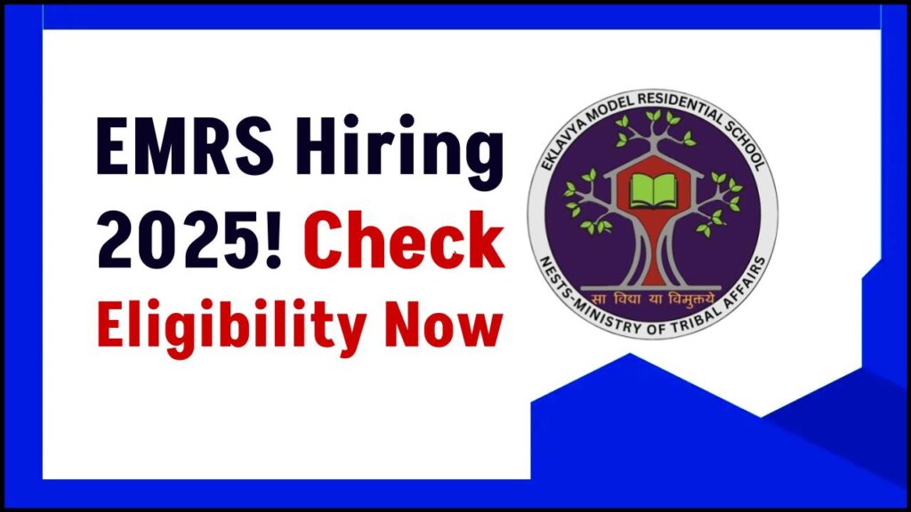 EMRS Recruitment 2025 Is Live — Who’s Eligible and How to Grab These Jobs Fast! 1 EMRS Recruitment 2025 Is Live — Who’s Eligible and How to Grab These Jobs Fast!