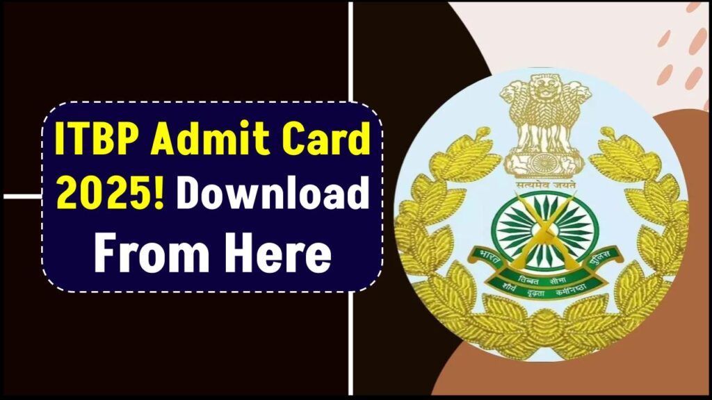 ITBP Admit Card 2025 Releasing Soon – PET/PST Schedule to Be Announced 1 ITBP Admit Card 2025 Releasing Soon – PET/PST Schedule to Be Announced