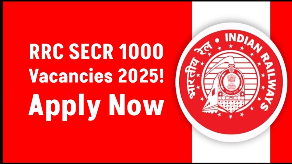 RRC SECR 2025: Over 1000 Vacancies Announced – Salary, Age Limit, Apply Link Inside! 1 RRC SECR 2025: Over 1000 Vacancies Announced – Salary, Age Limit, Apply Link Inside!